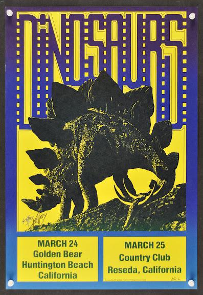Los posters mesozoicos de The Dinosaurs
