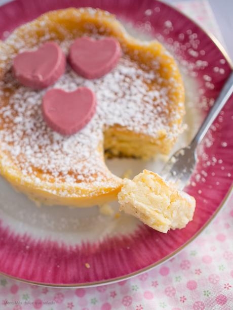 Tarta de mascarpone y vainilla para dos Tarta de mascarpone y vainilla para dos