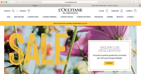 Compras online desde las webs de Dior, Revlon, L'Occitane y otras.