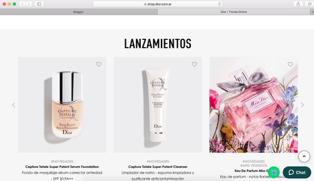 Compras online desde las webs de Dior, Revlon, L'Occitane y otras. Compras online desde las webs de Dior, Revlon, L'Occitane y otras.