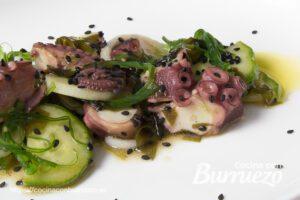 ensalada de pulpo con vinagreta