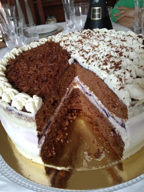 Tarta sin azúcar Cacao Arándanos y Queso Tarta sin azúcar Cacao Arándanos y Queso