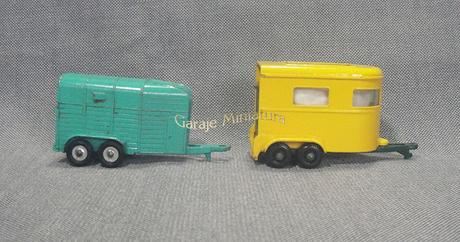 Remolques para caballos de las marcas Matchbox y Husky
