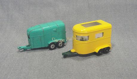 Remolques para caballos de las marcas Matchbox y Husky