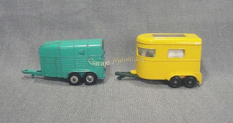 Remolques para caballos de las marcas Matchbox y Husky