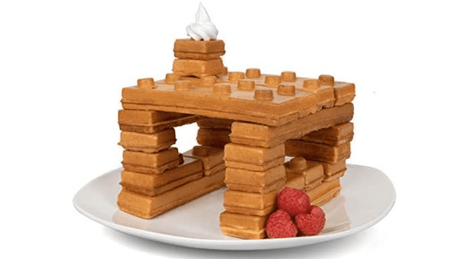 Gofres con forma de LEGO para construir un desayuno especial Gofres con forma de LEGO para construir un desayuno especial
