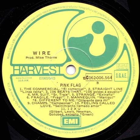 Wire -Pink flag Lp 1978