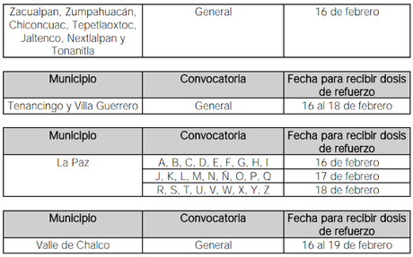 VAN PERSONAS DE 40 A 49 AÑOS POR REFUERZO EN 70 MUNICIPIOS DE EDOMEX