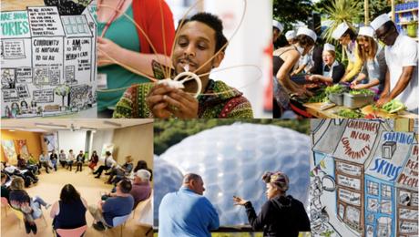 Eden project, una selva tropical construída en una antigua cantera inglesa como centro educativo y turístico 119700541_10157044750216853_2197029245497427548_n