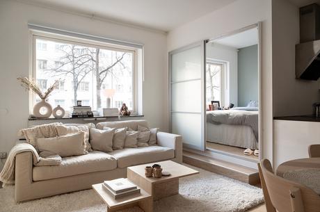 delikatissen tiny japandi apartment japandi style japandi living estilo japandi estilo escandinavo decoración piso pequeño decoración japonesa  