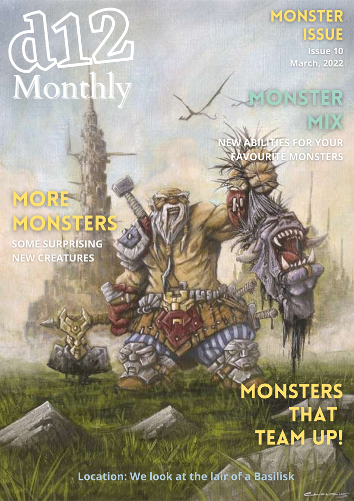 Portada y avance de contenidos de la d12 Monthly para Marzo