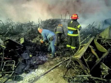 Se registra incendio en almacén de la SEP en Bulevar Españita