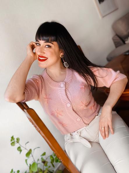 Cardigan bordado flores | RIHOAS