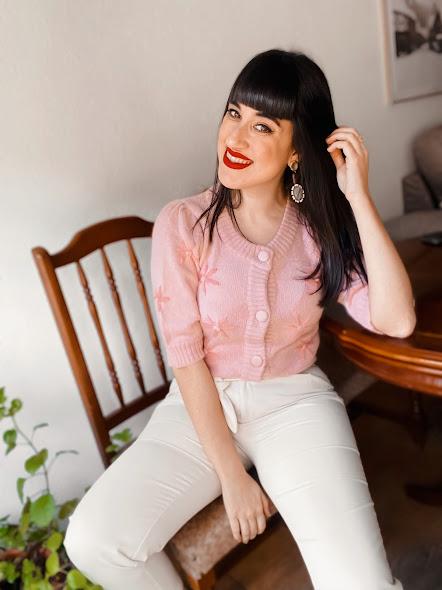 Cardigan bordado flores | RIHOAS