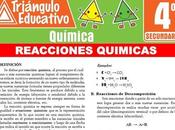 Reacciones Químicas Clasificación para Cuarto Secundaria