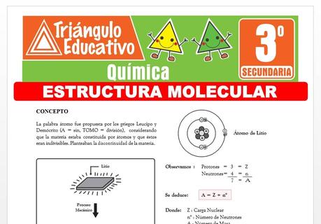 Estructura Molecular para Tercero de Secundaria Estructura Molecular para Tercero de Secundaria
