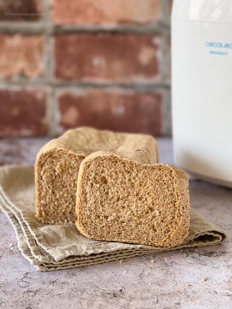 Pan semiintegral en panificadora