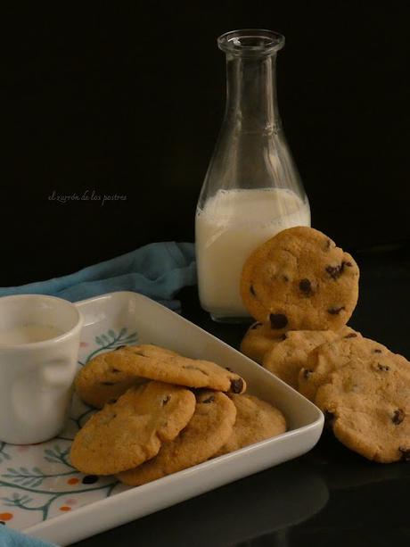 Cookies con pepitas de Chocolate sin huevo