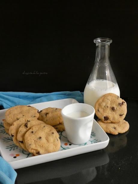 Cookies con pepitas de Chocolate sin huevo