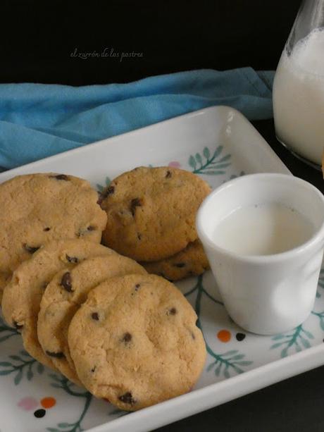 Cookies con pepitas de Chocolate sin huevo