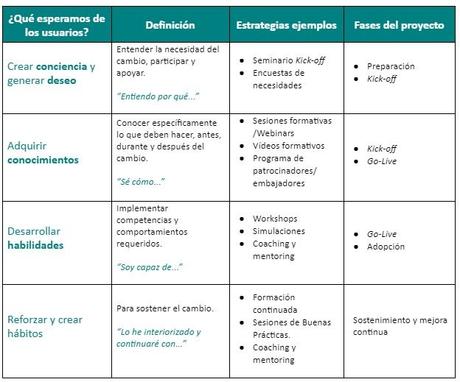 El papel de la formación y acompañamiento de empleados en los procesos de cambios organizativos
