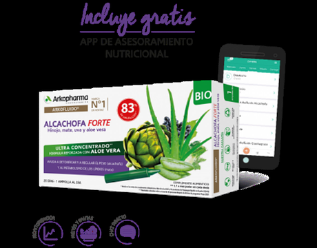 Arkopharma Reformula Arkofluido® Alcachofa Forte Bio Añadiendo Aloe Vera a la Fórmula app-asesoramiento-nutricional