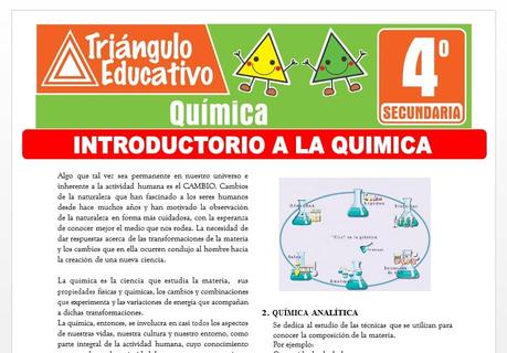 Introductorio a la Química para Cuarto de Secundaria Introductorio a la Química para Cuarto de Secundaria