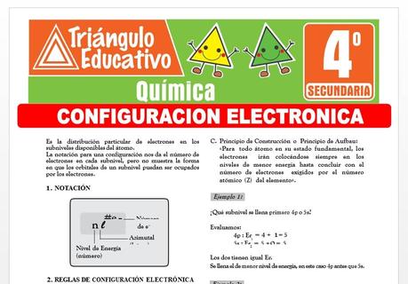 Actividades de Configuración Electrónica para Cuarto de Secundaria