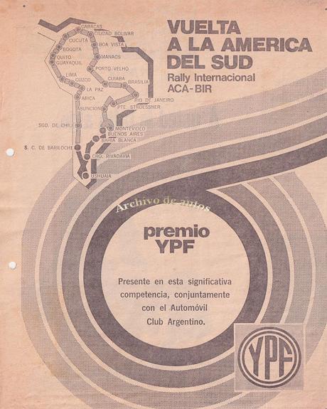 El rally “Vuelta a la América del Sud” disputado en el año 1978 El rally “Vuelta a la América del Sud” disputado en el año 1978