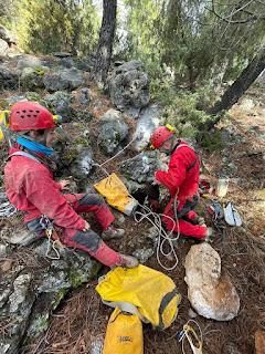 Prosiguen los trabajos subterráneos en la Sierra de Segura Prosiguen los trabajos subterráneos en la Sierra de Segura