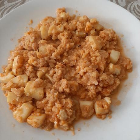ARROZ DE COLIFLOR CON SEPIA