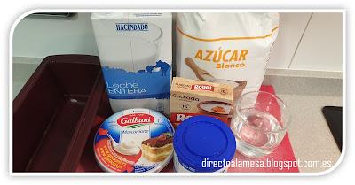 Flan de mascarpone (sin horno)