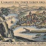 Vista de Santander del siglo XVII de Daniel Meisner