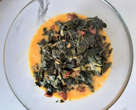 Tortilla de Grelos con chorizo