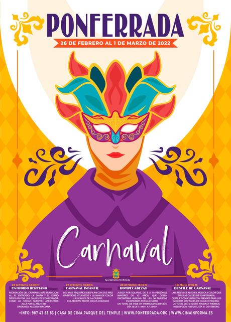 Carnaval 2022 en Ponferrada. Estas son las actividades que podrás disfrutar del 26 de febrero al 1 de marzo 2