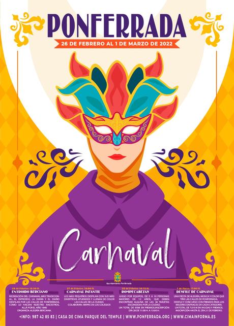 Carnaval 2022 en Ponferrada. Estas son las actividades que podrás disfrutar del 26 de febrero al 1 de marzo 2