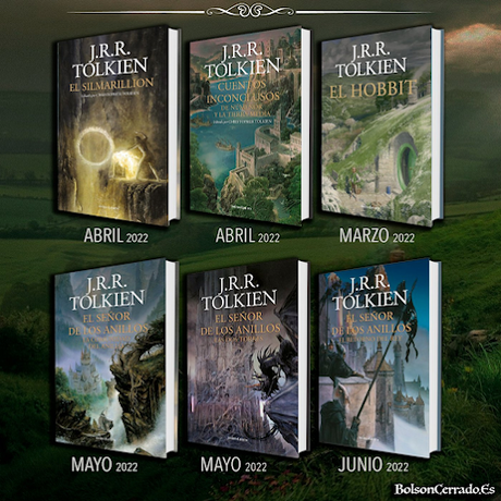 Calendario completo de re-ediciones de Tolkien por Ed Minotauro