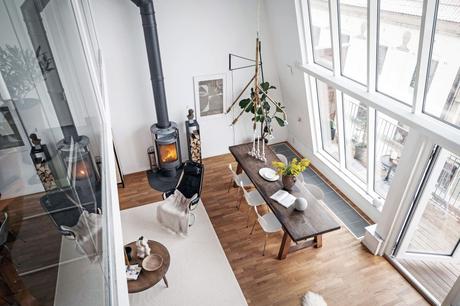 delikatissen scandinavian penthouse scandinavian apartament scandi style open concept estilo nórdico estilo industrial loft duplex nórdico distribución abierta decoración nórdica decoración de interiores  