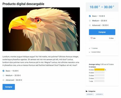 crear tienda de descargas  en WordPress con easy digital downloads