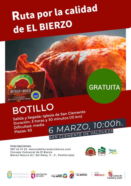 El Consejo Comarcal retoma la Ruta del Botillo pospuesta por el tiempo y la organiza el domingo 6 de marzo 1
