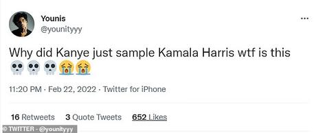 Kanye West experimentó el momento ‘viral’ de Kamala Harris We Did It, Joe’ durante la presentación de Donda 2