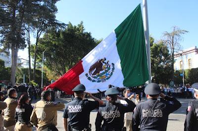 SE CONMEMORA EL 201 ANIVERSARIO DE LA BANDERA MEXICANA EN TEXCOCO