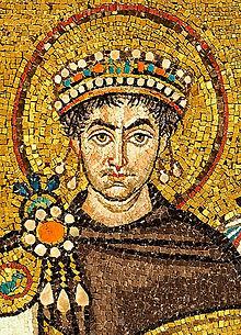Justiniano I Mosaic of Justinianus I - Basilica San Vitale (Ravenna).jpg