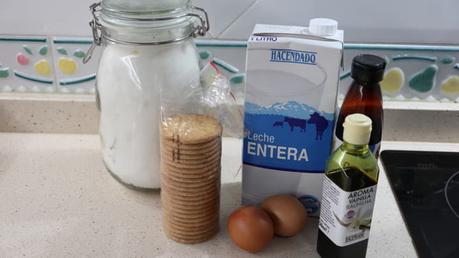 Flan de Galleta Thermomix ® Los ingredientes necesarios para hacer flan de galletas en Thermomix