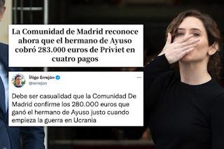 Se confirma que el hermano de Ayuso cobró 283.000 euros y no solo 55.000.