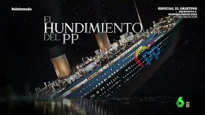 El PP se hunde como el “Titanic”, pero sin orquesta, que ya no sigue a bordo.