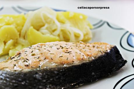 SALMÓN AL VAPOR CON PATATAS (Mycook)