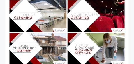 Diseño de website para la empresa norteamericane Rklean