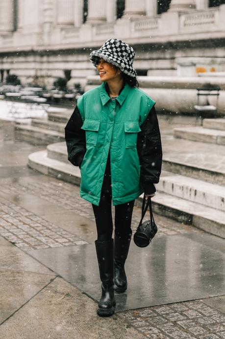 Street Style from New York Fashion Week Day 2 - Collage Vintage