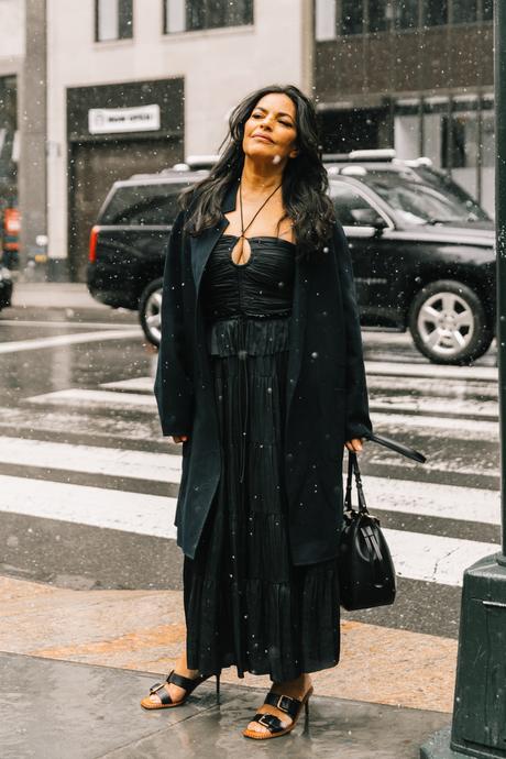 Sarita Choudhury - Street Style from New York Fashion Week Day 2 - Collage Vintage